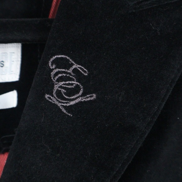 Men's Christopher Wicks English Laundry Black Velvet BUDDAH Vest Embroidered MED - Picture 4 of 7